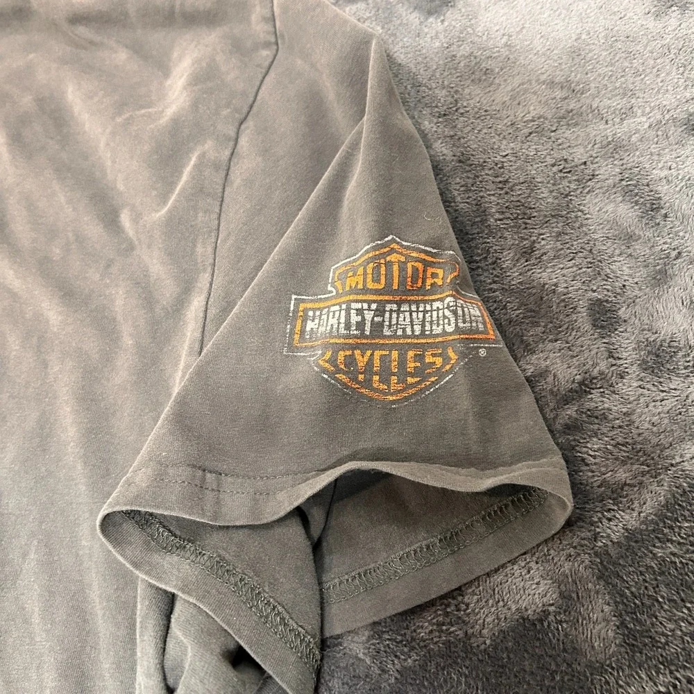 Harley-Davidson Motor Cycle Savannah Georgia T-Shirt Men 3XL Gray Cotton Stretch